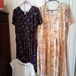 LulaRoe Amelia Dresses & a Cover up